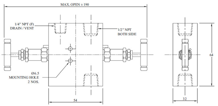 Manifold - R - 2 Way-04 Diagram