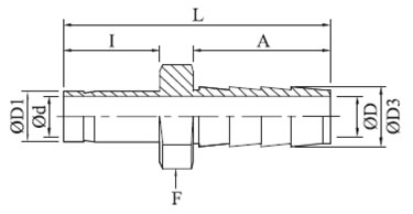 Tube to Hose Connector Diagram