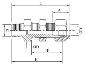 Bulkhead Male Connector Diagram